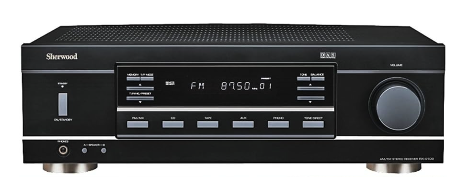 Sherwood RX-4109 – מגבר סטריאו קלאסי עם כניסת פטיפון ועוצמה נקייה - (עודפים כולל אריזה)