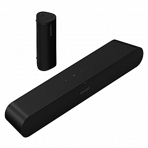 Sonos מערכת שמע ביתית Ray + Roam 2 כולל הובלה והתקנה חינם Sonos מערכת שמע ביתית Ray + Roam 2 כולל הובלה והתקנה חינם