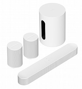 Sonos מערכת קולנוע ביתי Beam + Sub Mini + 2x Era 100 כולל הובלה והתקנה חינם Sonos מערכת קולנוע ביתי Beam + Sub Mini + 2x Era 100 כולל הובלה והתקנה חינם