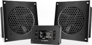 סט שני מאוררים וטרמוסטט להתקנה בארונית AC INFINITY AIRPLATE T8 סט שני מאוררים וטרמוסטט להתקנה בארונית AC INFINITY AIRPLATE T8
