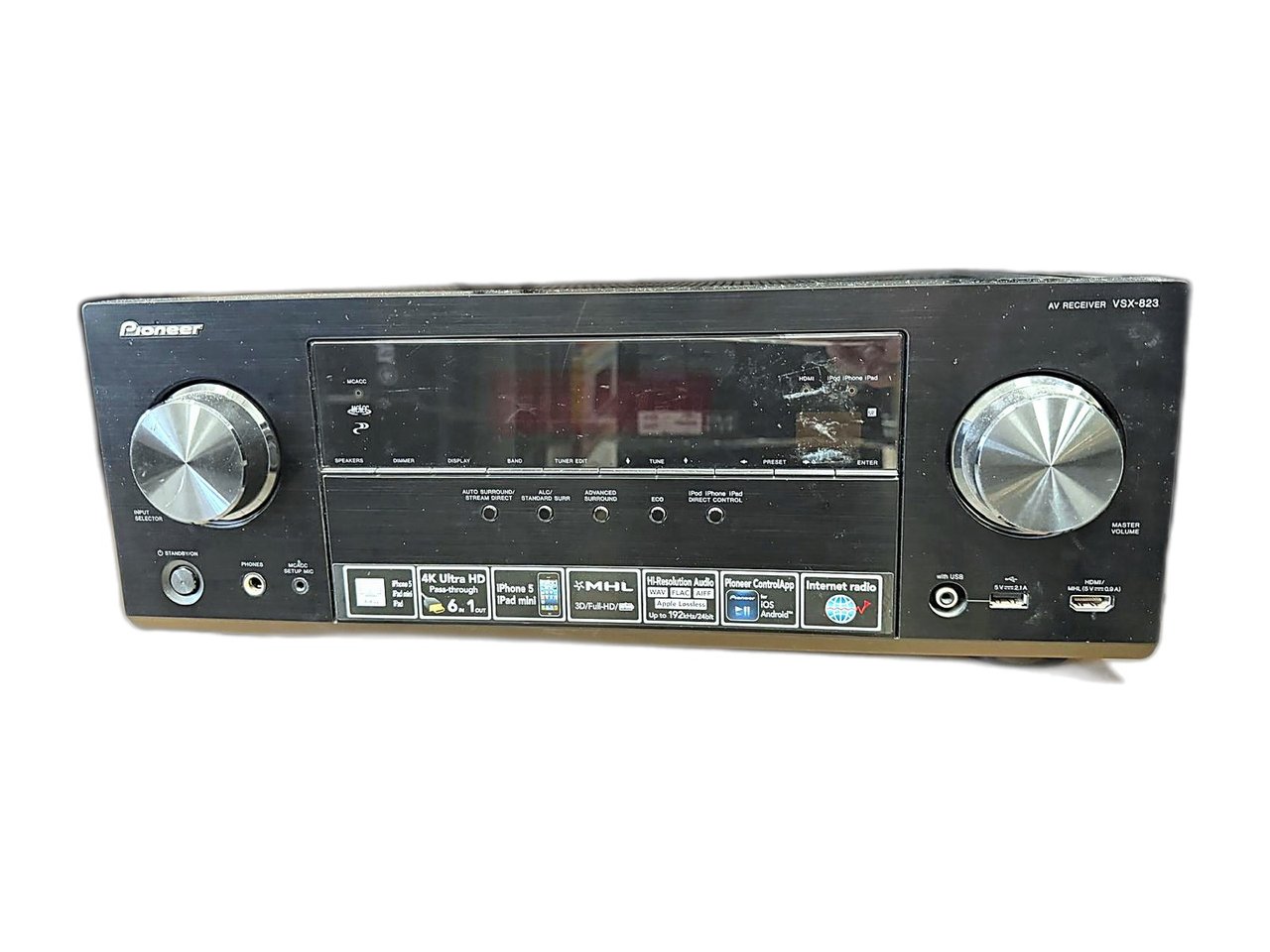 Pioneer VSX-823 - רסיבר קולנוע ביתי עם רשת - יד שנייה